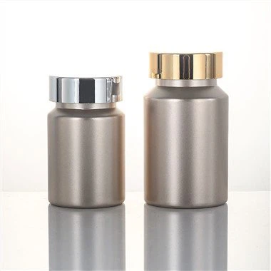 전기 도금 로즈 골드 고급 플라스틱 병